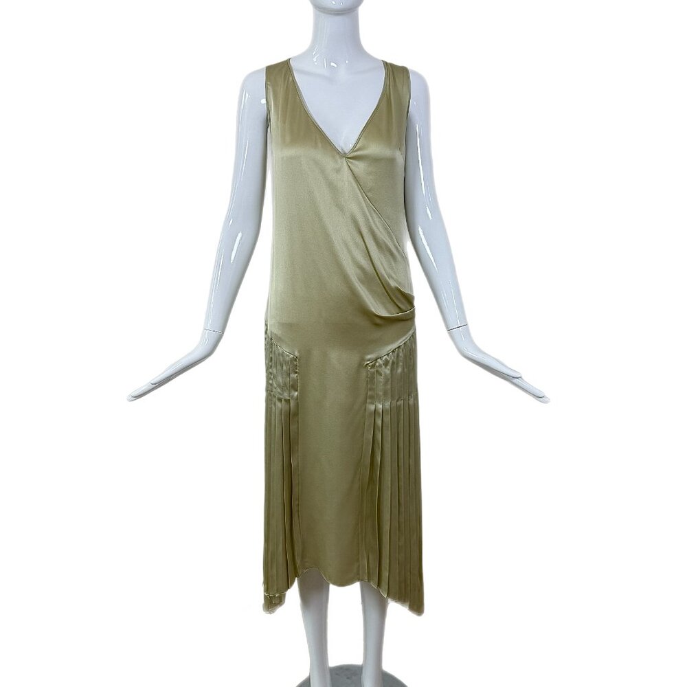 john galliano silk dress